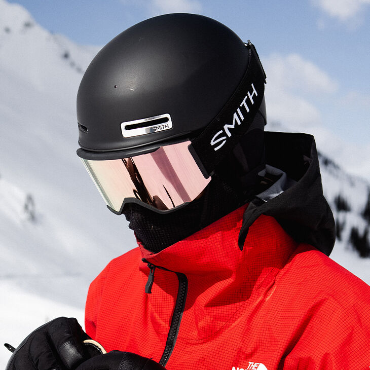helmet mirror for smith Black Ski Mask Smith Range Black Ignitor Mirror Lens – SnowTech